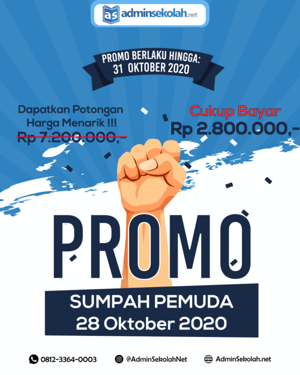 Promo Spesial #SumpahPemuda, Dari harga normal 7,2 jt Cukup Bayar 2,8jt sadja !