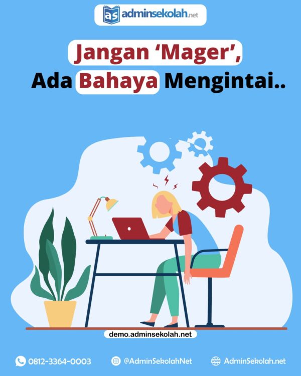 Keseringan 'mager' ga bagus untuk kesehatan lho teman-teman. Banyak memicu berbagai penyakit berbahaya seperti berikut ini : 1. Sakit Jantung Tentu sangat familiar dengan penyakit berbahaya yang satu ini, kalian pasti tidak mau jika memiliki riwayat sakit jantung bukan ? Nah untuk mencegahnya kalian harus aktif bergerak, seperti jalan kaki, lari kecil, dll. 2. Artritis atau radang sendi Apalagi orang yang sudah punya artritis, mager parah, sudah pasti sendi-sendinya semakin kaku, otot jadi lemah, dan nyeri bisa lebih hebat. 3. Kanker Dengan banyak bergerak ternyata bisa menurunkan risiko terkena berbagai jenis kanker. 4. Diabetes sebuah penelitian mengatakan, nonton TV lebih dari 2 jam per hari bisa meningkatkan risiko diabetes tipe 2. Sedangkan jika lebih dari 3 jam, bisa meningkatkan risiko kematian dini. Ayo mulai bergerak ! Jangan mager lagi. #kesehatan #hidupsehat #mager #kaumrebahan #dirumahaja #AdminSekolah #IndowebGroup #AdminSekolahNet #Esekolah #AplikasiSekolah #AplikasiAdministrasiSekolah #SoftwareSekolah #Sekolah #School #Sekolahan #SekolahUnggulan #Indonesia #Guru #KepalaSekolah #Pendidikan #Belajar #Pelajar #SD #SMP #SMA #SMK